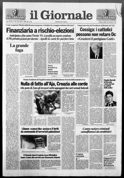 Il giornale : quotidiano del mattino